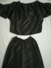 Adult Female Costumes to Hire - Black Satin Top & Skirt - Lady